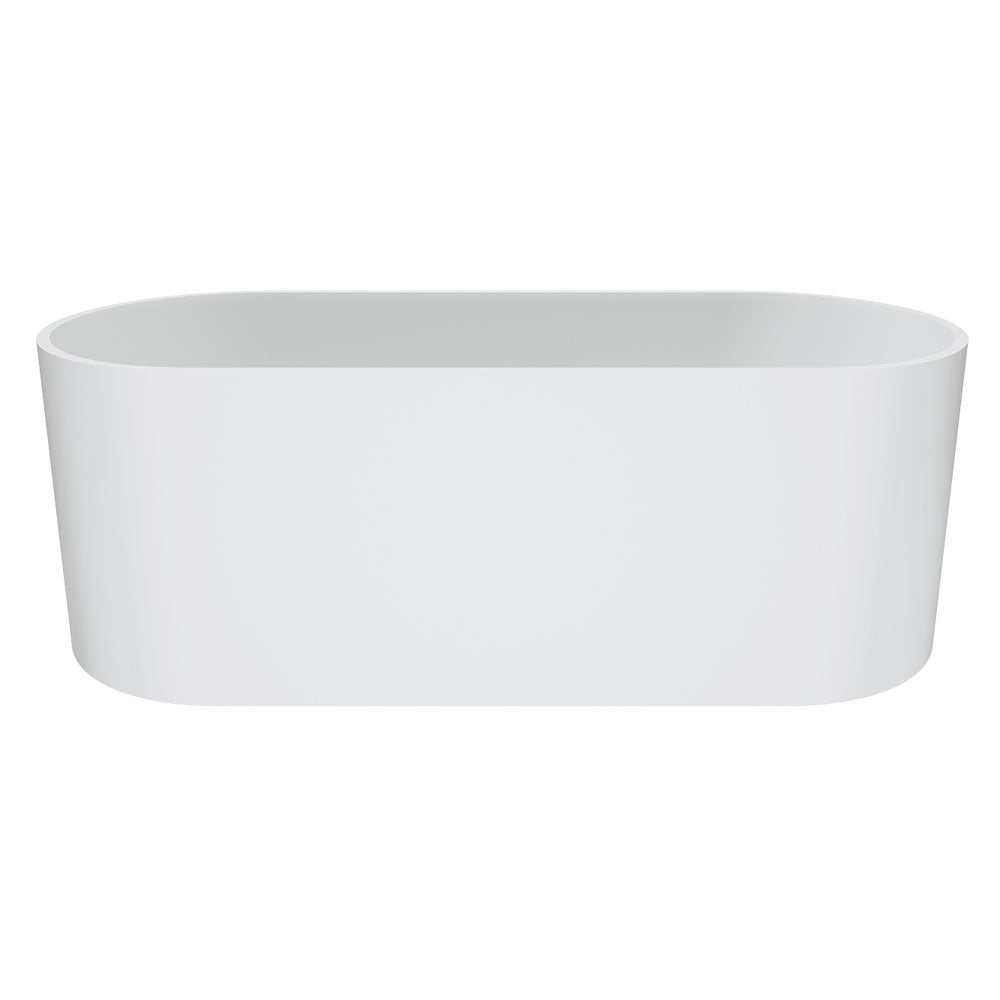 Fienza SS07 Encanto Resin Freestanding Stone Bath 1700mm, Matte White