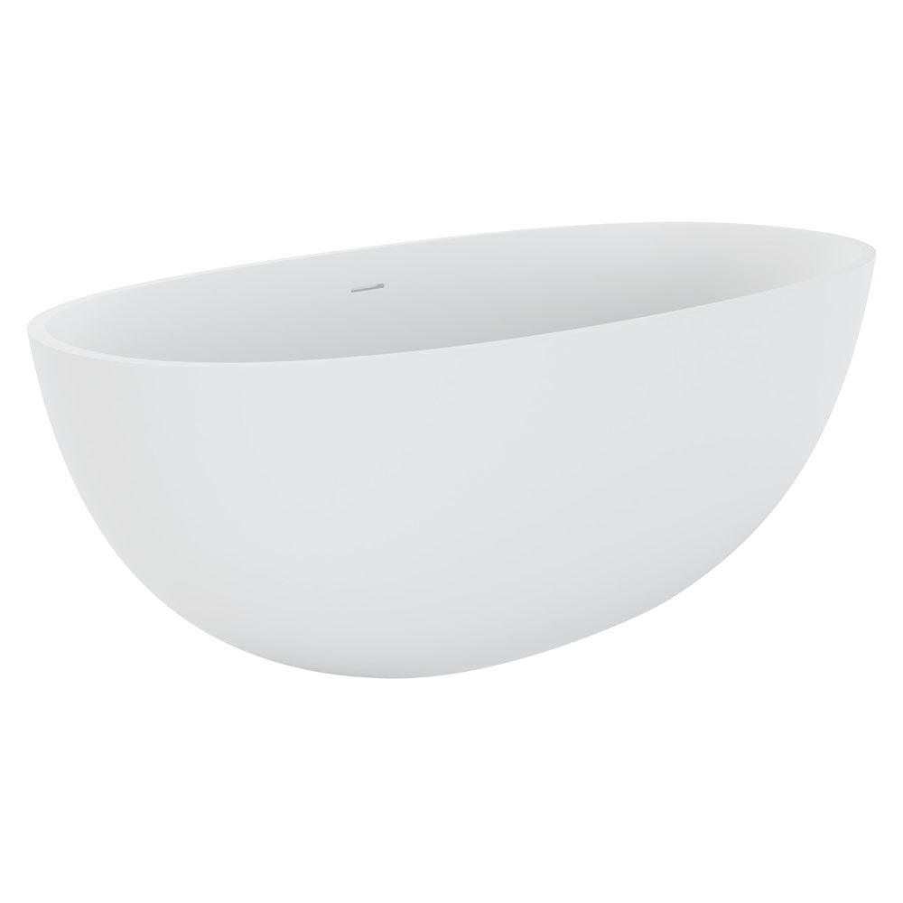 Fienza ST28-1650 Sasso Freestanding Stone Bath 1650mm, Matte White