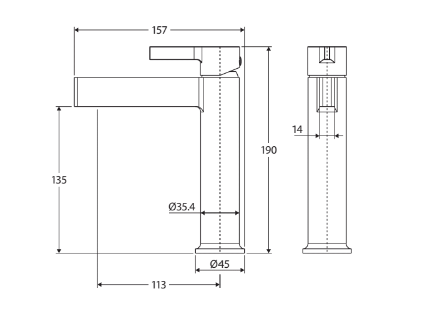 Fienza Sansa Basin Mixer - Brushed Nickel
