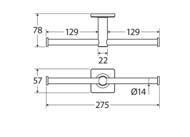 Fienza Sansa Roll Holder 83203UB - Urban Brass