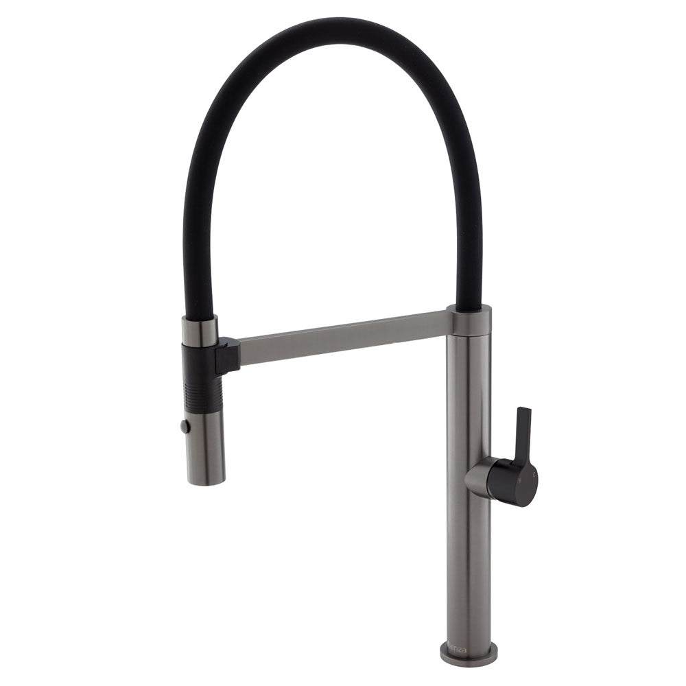 Fienza Sansa Pull Down Sink Mixer - Gunmetal Grey