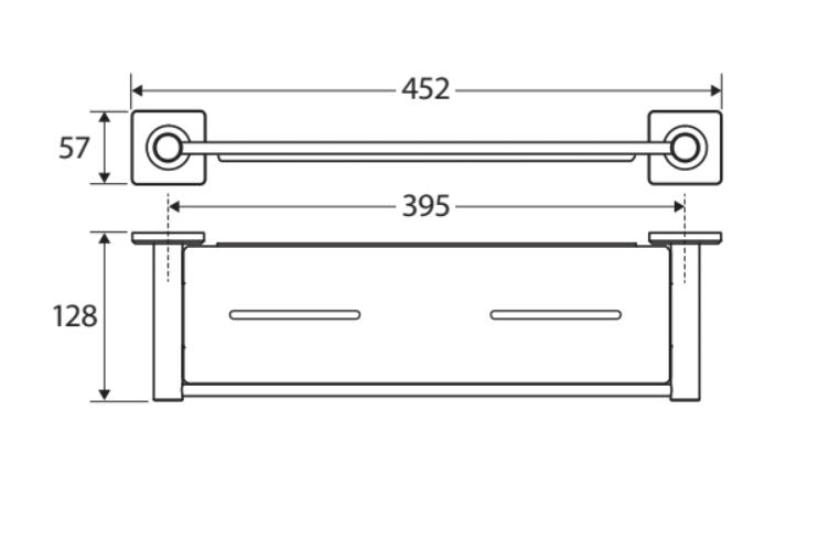 Fienza Sansa Shower Shelf 83207 - Chrome