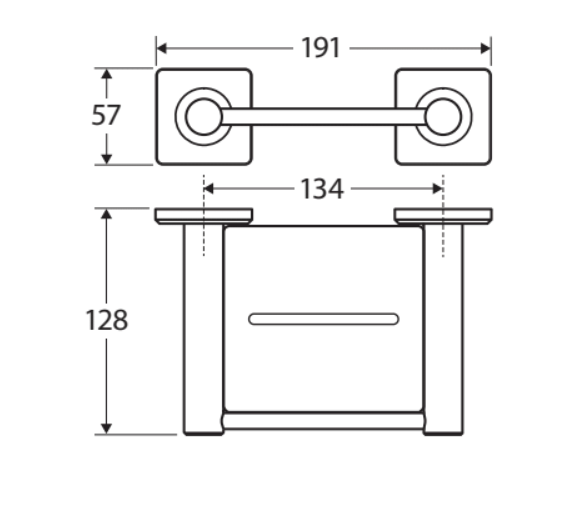 Fienza Sansa Soap Shelf 83206UB - Urban Brass
