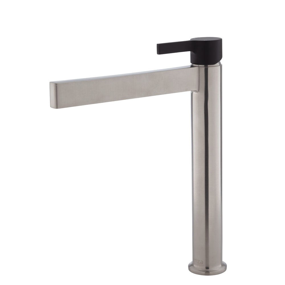Fienza Sansa Tall Basin Mixer - Brushed Nickel