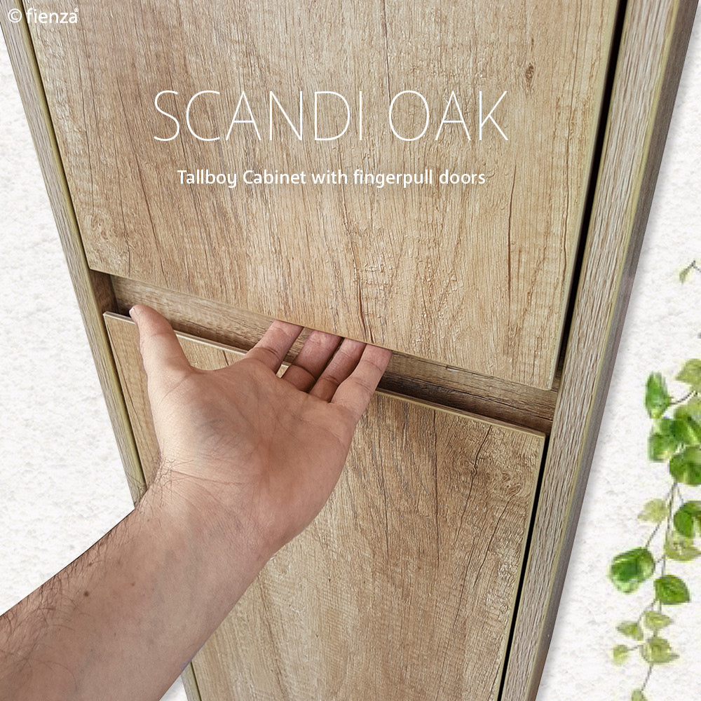 Fienza TB14S Edge Scandi Oak Wall-Hung Tallboy