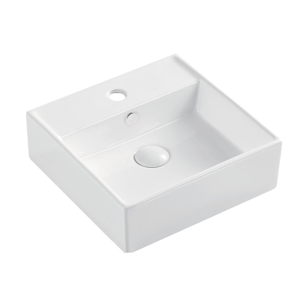 Fienza TR4148 Helen Junior 1 Tap Hole Above Counter Basin, White