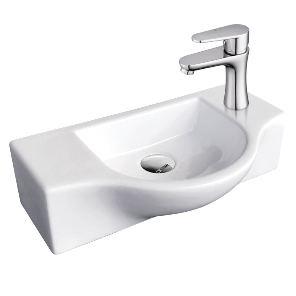 Fienza TR4523 Charlotte Wall Hung Basin 1 Tap Hole, White