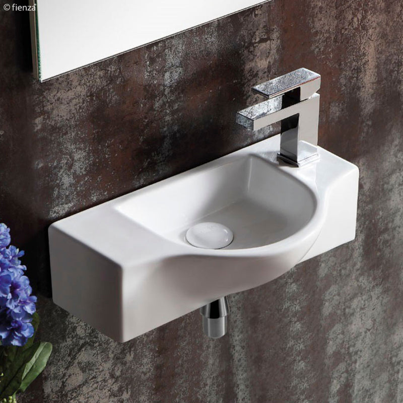 Fienza TR4523 Charlotte Wall Hung Basin 1 Tap Hole, White - Special Order