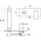 The GABE Leva Wall Outlet Mixer Matte Black / Rose Gold LT706BK-RG (Special Order)