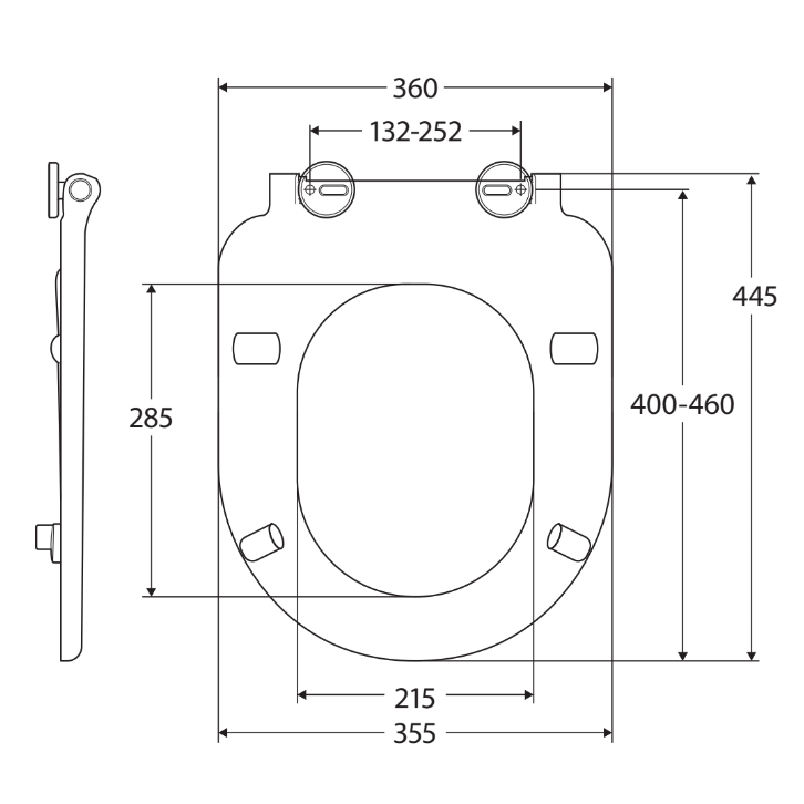 Fienza UF1003B Delta Care Toilet Seat, Gloss Blue