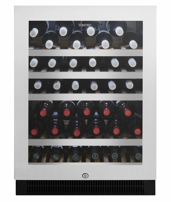 Vintec VWS050SSB 50 Bottle Stainless Steel Wine Storage Cabinet - Vintec Clearance and Seconds Stock