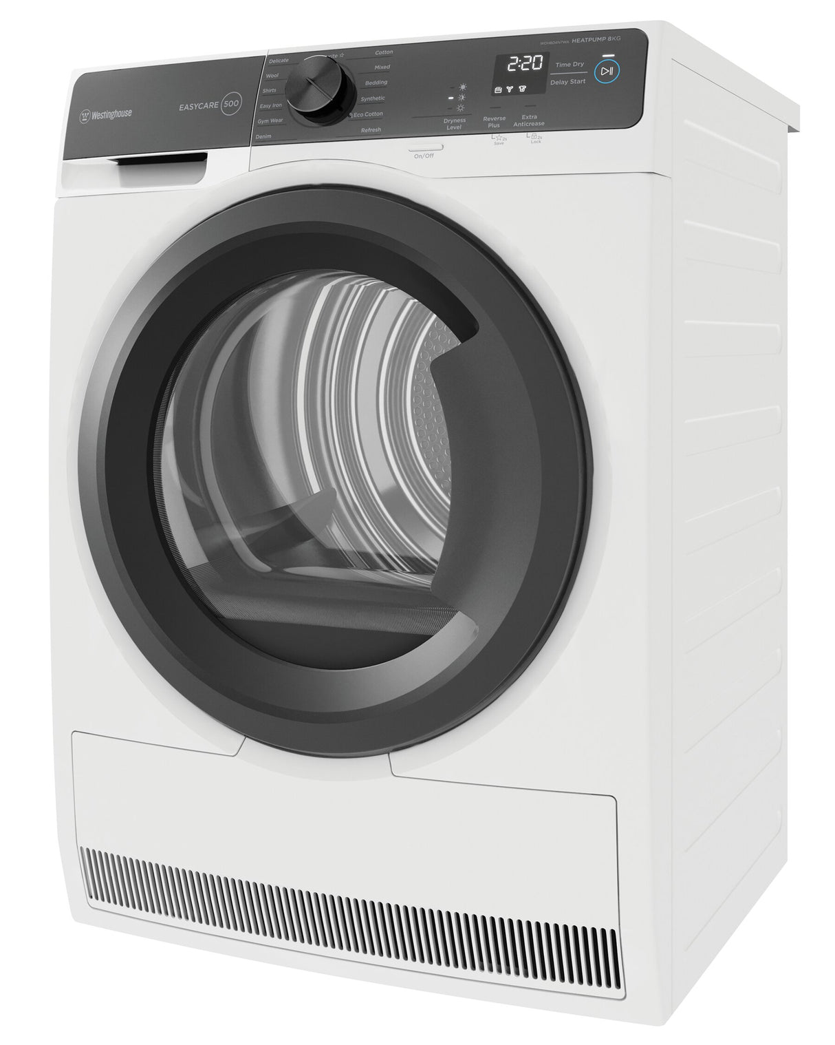 Westinghouse WDH804N7WA 8kg EasyCare 500 Series Heat Pump Dryer - Westinghouse Factory Seconds
