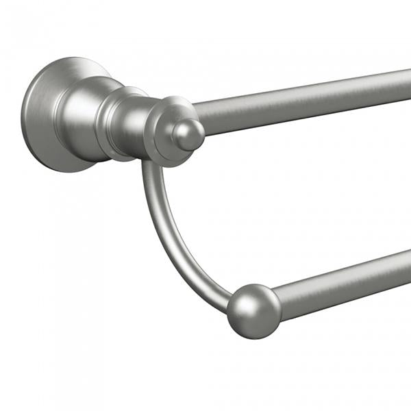 Fienza 81008BN Lillian Double Towel Rail, Brushed Nickel
