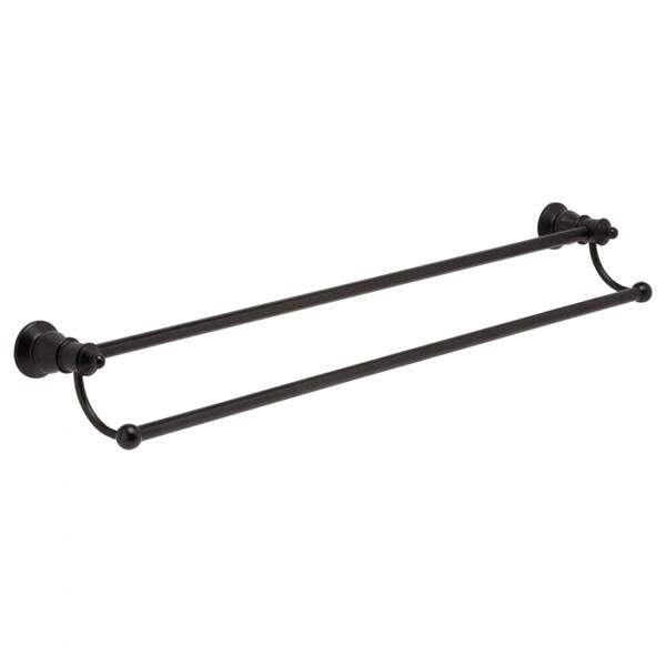 Fienza 81008B Lillian Double Towel Rail, Matte Black