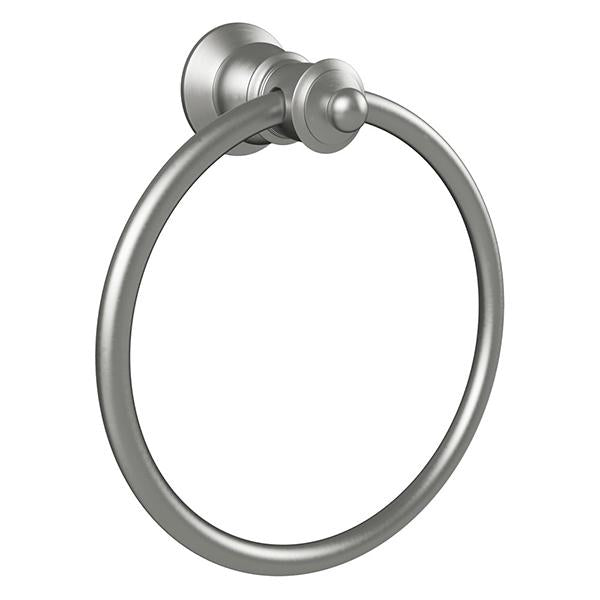Fienza 81002BN Lillian Towel Ring, Brushed Nickel