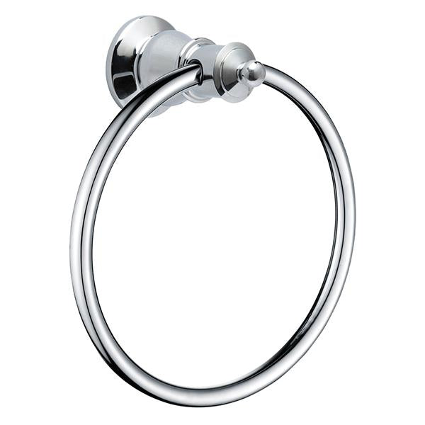 Fienza 81002 Lillian Towel Ring, Chrome