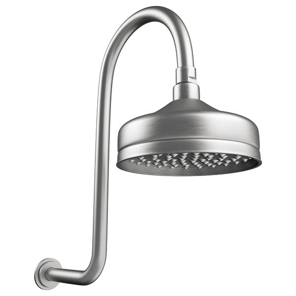 Fienza 411138BN-A Lillian Wall Arm Shower Set, Brushed Nickel