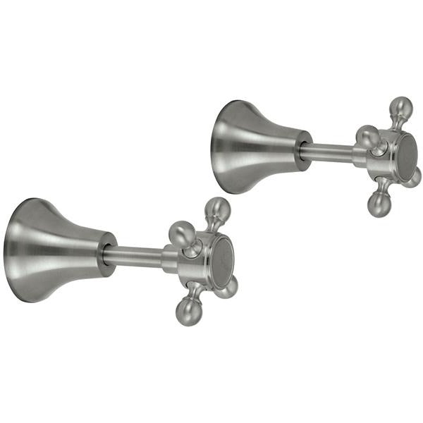 Fienza 336104BN Lillian Wall Top Assemblies, Brushed Nickel