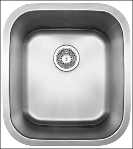 Abey Lts45Ub Leichardt Single Bowl Undermount Skinny With Overflow Hole Top Mounted Kitchen Sinks