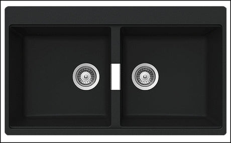 Abey N200B Schock Horizont Double Bowl Sink - Special Order Granite Kitchen Sinks