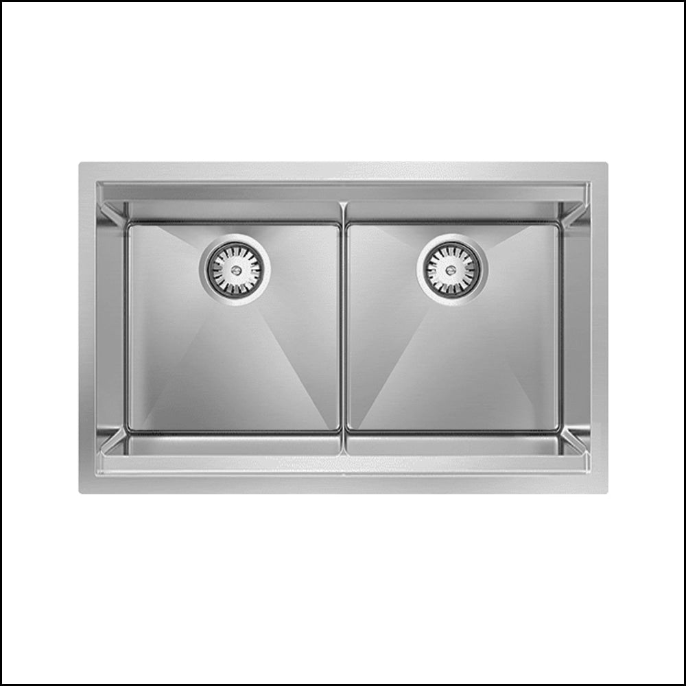 Abey Piazza Plus Pz340D Double Bowl Sink Pack Top Mounted Kitchen Sinks