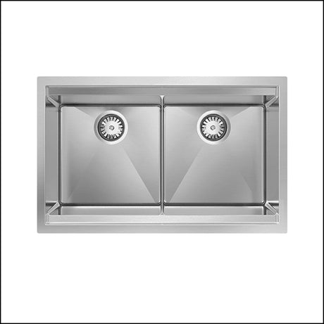 Abey Piazza Plus Pz340D Double Bowl Sink Pack Top Mounted Kitchen Sinks