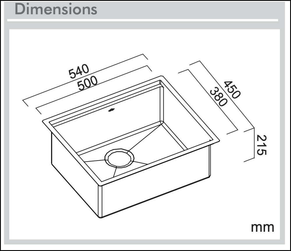 Abey Piazza Plus Pz500 Single Bowl Inset Sink Pack Top Mounted Kitchen Sinks