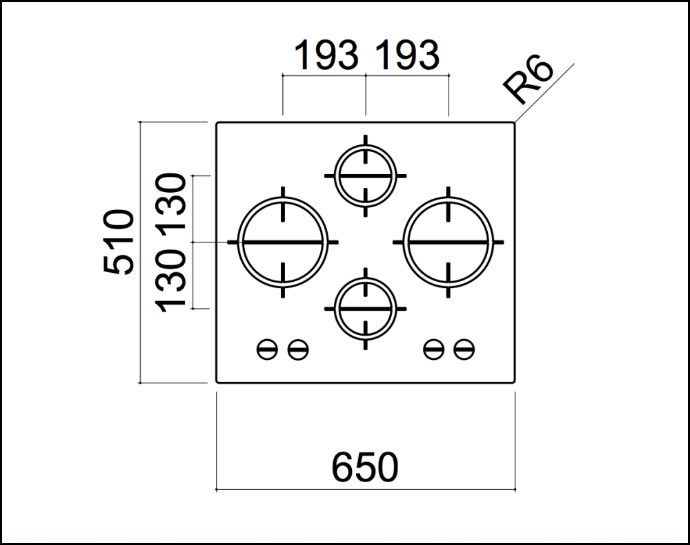 Barazza 1Pmd64 65Cm Stainless Steel Gas Cooktop - Order In Cooktop