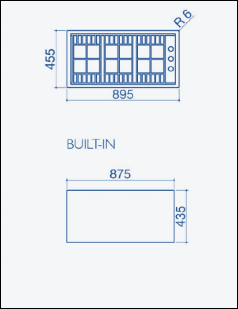 Barazza Lab900-3 90Cm Stainless Steel Gas Cooktop - Order In