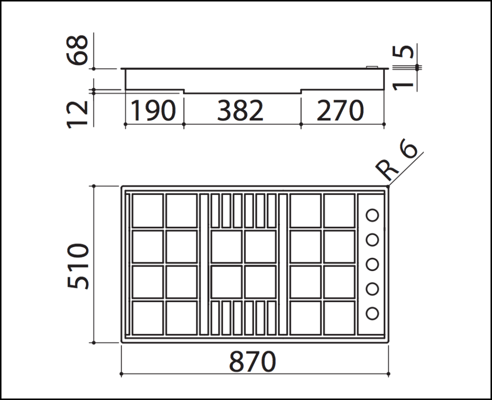 Barazza Labh900 90Cm Stainless Steel Gas Cooktop - Order In