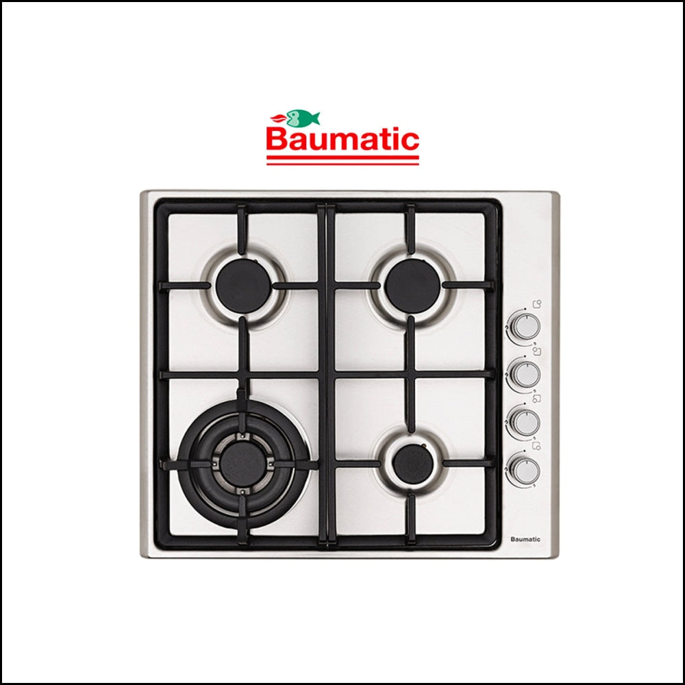 Baumatic Bg4S 4 Burner Stainless Steel Gas Cooktop