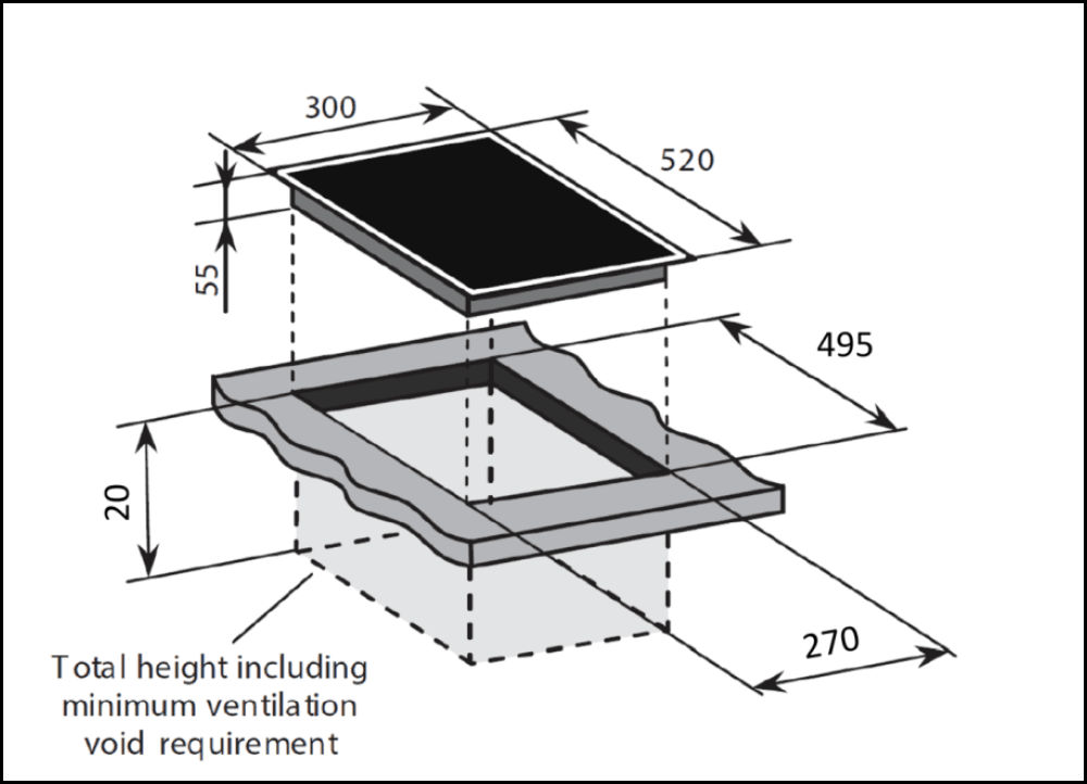 Baumatic Bic32 30Cm Induction Cooktop