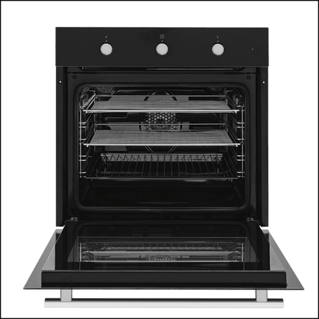 Baumatic Bo5M Black Glass Electric Oven - 10Amp Plug Connection Oven