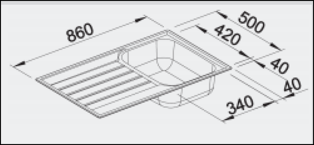 Blanco Livit Livit45Sl-Salto Single Bowl Sink Top Mounted Kitchen Sinks