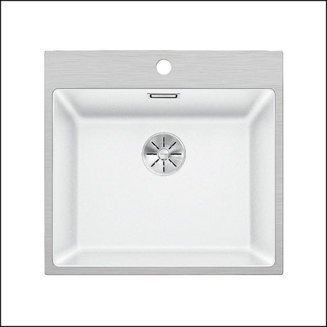 Blanco Made In Germany Subline500Ifawk5 Steelframe Sink With Tap Ledge Granite Kitchen Sinks