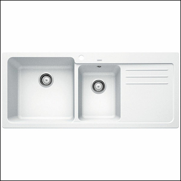 Blanco Naya8Swk5 1 And 3/4 Polar White Inset Sink With Right Hand Drainer - Special Order Granite