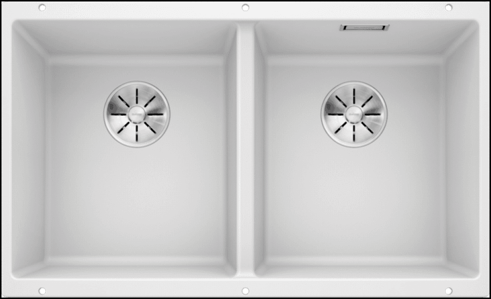 Blanco Sub350350Uwk5 White Granite Kitchen Sink Sinks