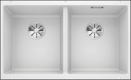 Blanco Sub350350Uwk5 White Granite Kitchen Sink Sinks
