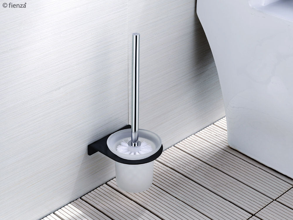 Fienza Lincoln Toilet Brush Black & Chrome 860010