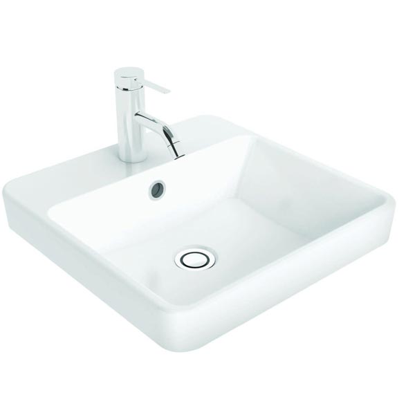 Caroma Carboni Seamless Inset Vanity Basin White 866015W