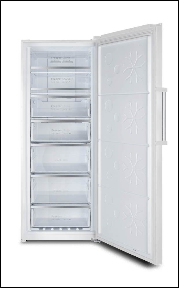 Chiq Csh380Nwr2 380L Frost Free Inverter System Hybrid Fridge + Freezer Upright Freezers