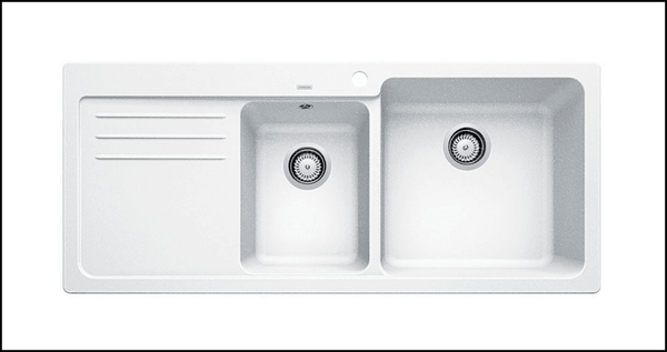 Copy Of Blanco Naya8Swrk5 1 And 3/4 Polar White Inset Sink With Right Hand Drainer - Special Order