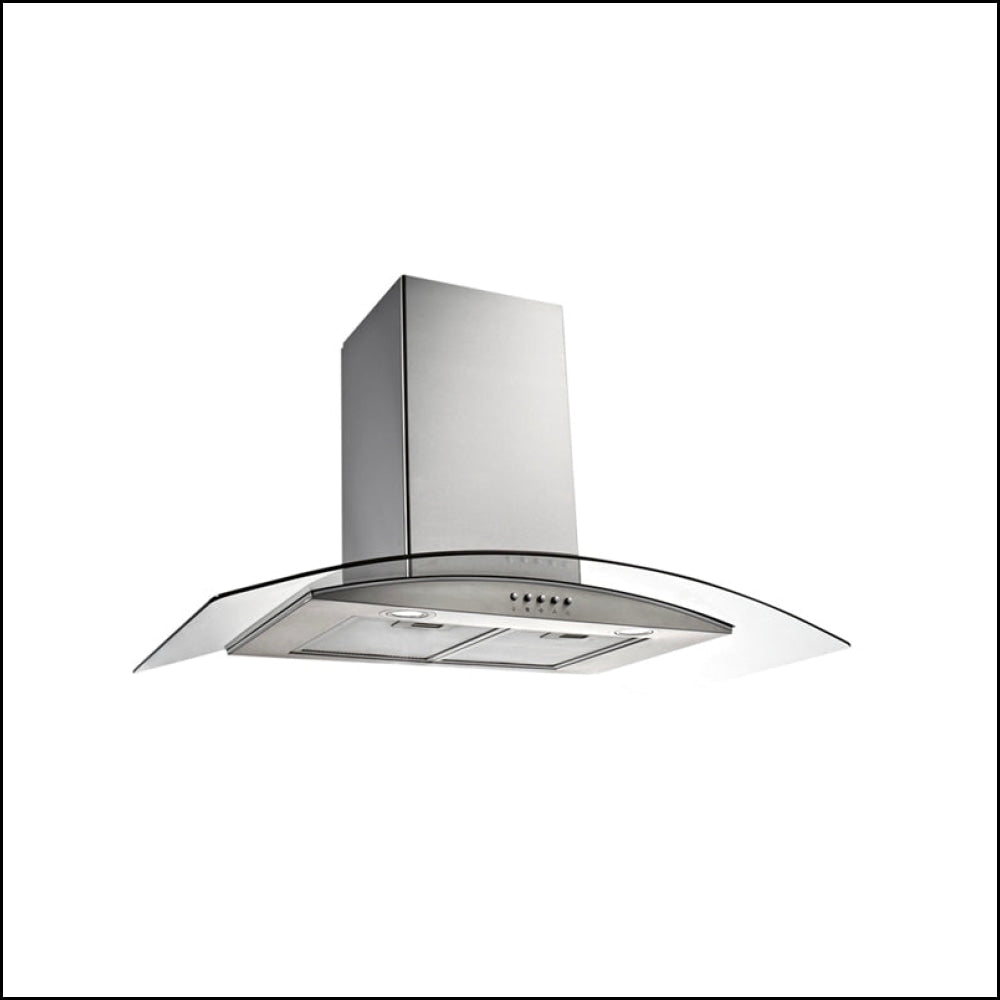 Emilia Ck90Cgfp 90Cm Curved Glass Canopy Range Hood Rangehoods