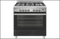Emilia Em865Gen 80Cm Dual Fuel Black Freestanding Oven/Stove Stoves