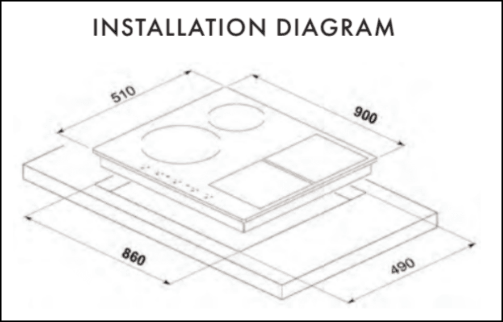 Euro Appliances E900Idb2 90Cm Induction Cooktop - Special Order