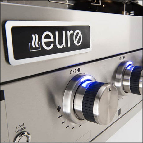 Euro Appliances Eal1200Rbq Stainless Steel 6 Burner Built-In Bbq Built In