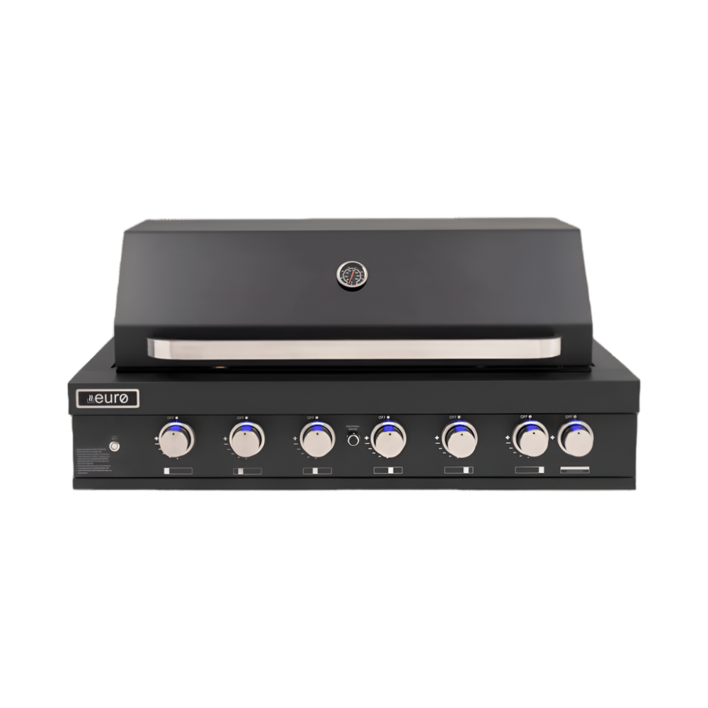 Euro Appliances Eal1200Rbqbl Black 6 Burner Built-In Bbq Built In