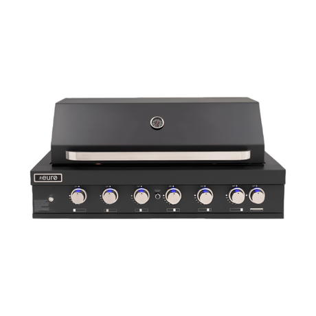 Euro Appliances Eal1200Rbqbl Black 6 Burner Built-In Bbq Built In