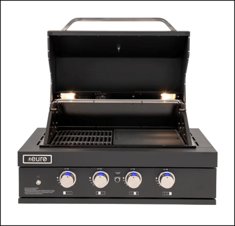 Euro Appliances Eal900Rbqbl Black 90Cm Built In Bbq In