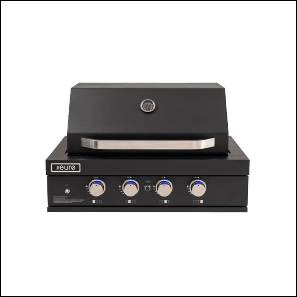Euro Appliances Eal900Rbqbl Black 90Cm Built In Bbq In